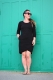 šaty Organic Little Black Wrap Dress