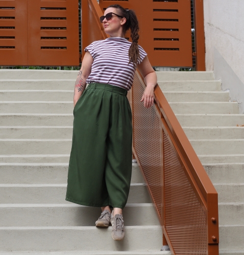 Cullotes Tencel Dark Green