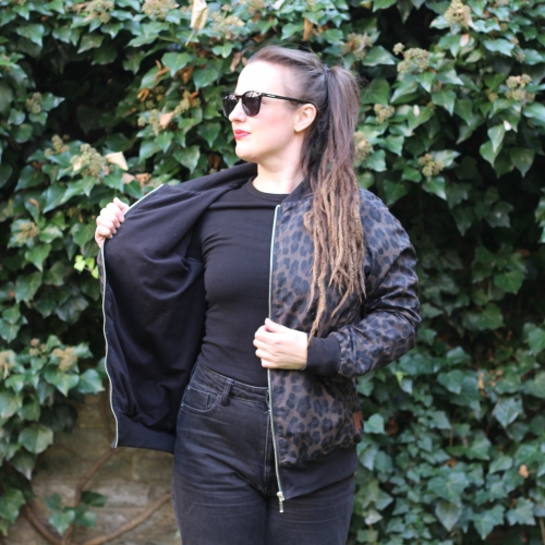 Bomber Leopard Dark Long
