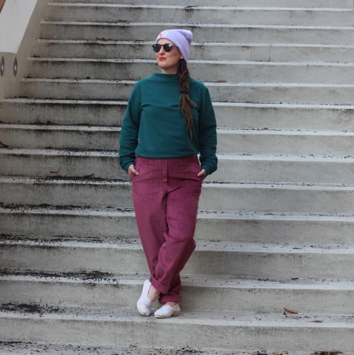 Barrel kalhoty - raspberries