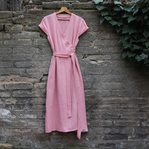 mušelínové zavinovací šaty Thea Long