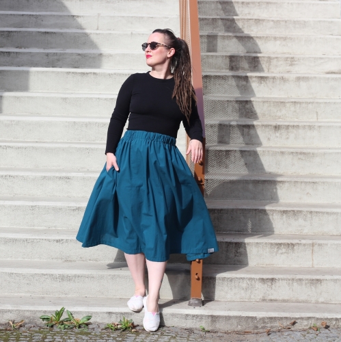 sukně Milly Long Petrol