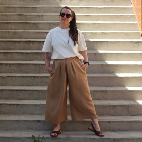 Culottes Tencel Beige
