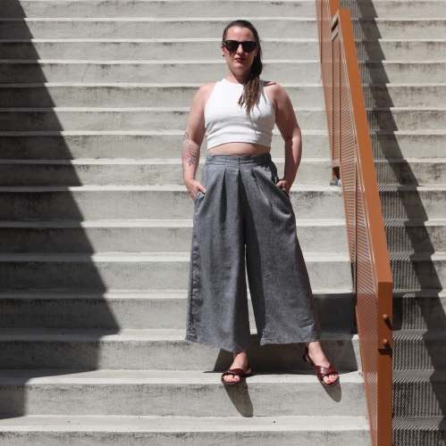 Culottes Linenn Black