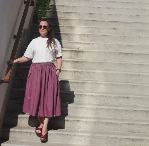 sukně Milly Long Mauve